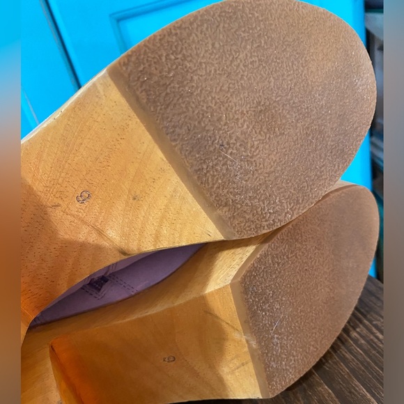 Charlotte Stone Suede Lilac Purple Boots Clog Platform Size 9 Worn once indoors - Picture 3 of 15